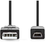 CABLE NEBIS USB-A M to USB Mini-B 5 pin NEDCCGL60300BK10